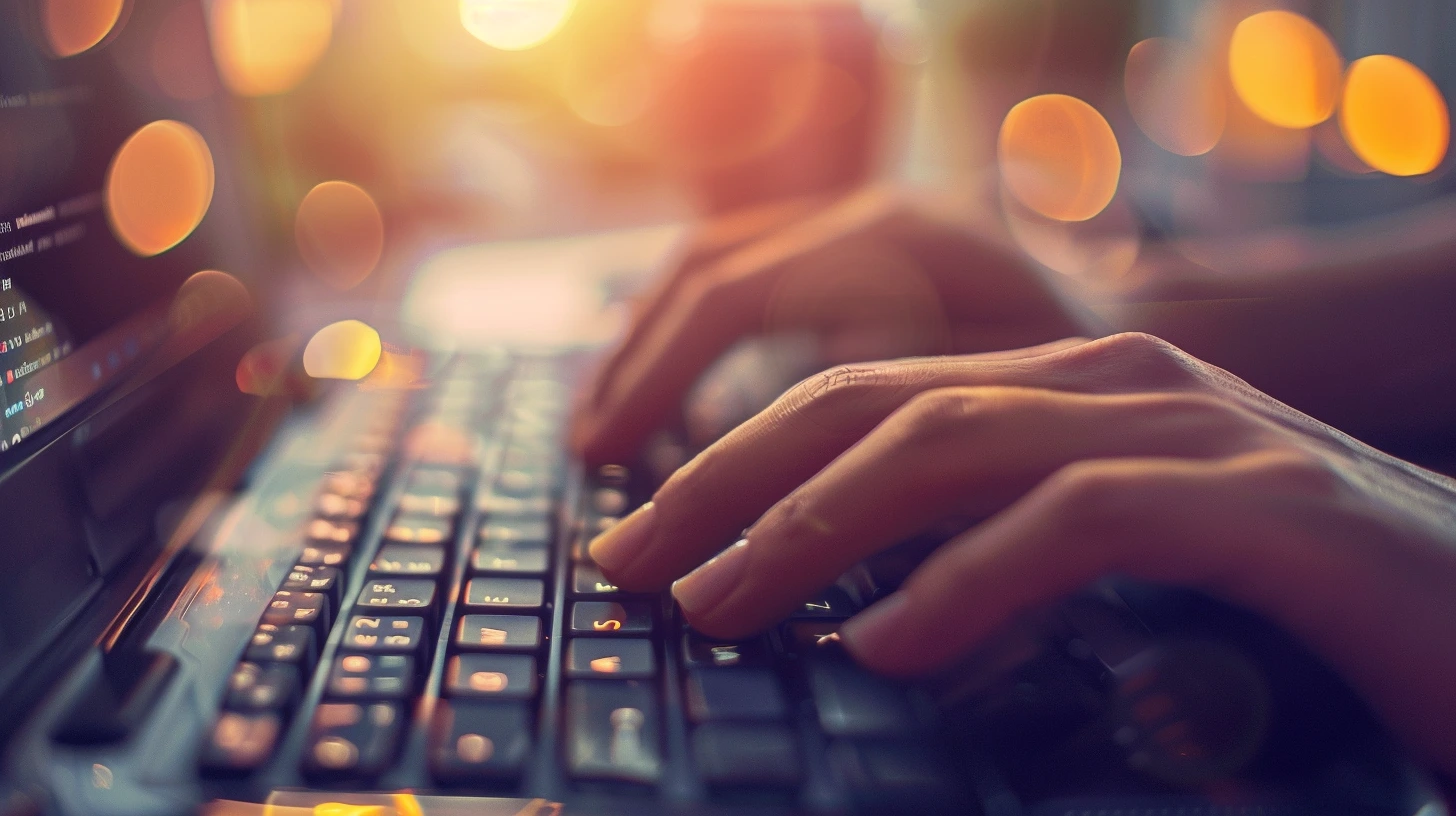 persona trabajando en un keywords research - pixel code solutions